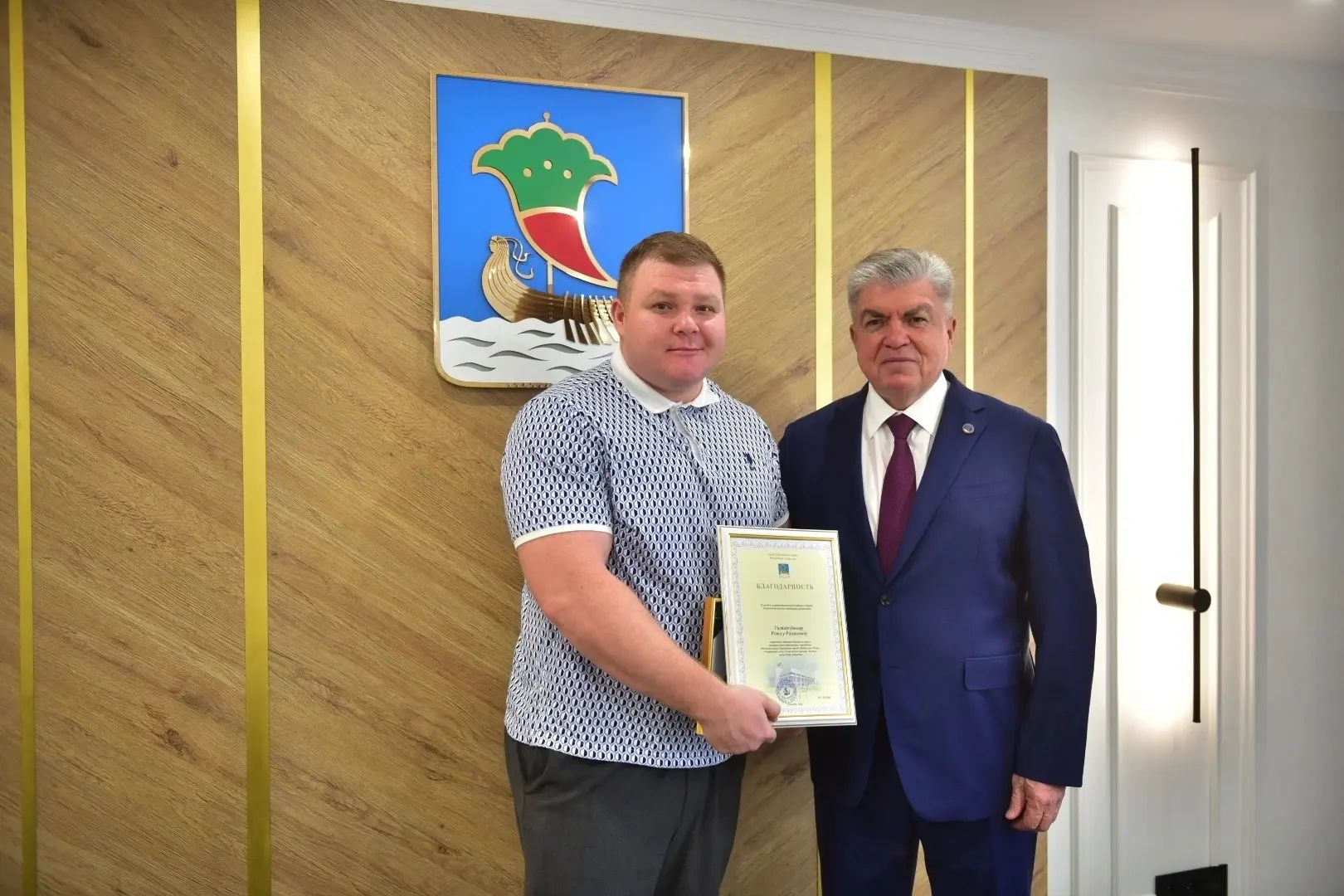 Магдеев встретился с челнинскими чемпионами